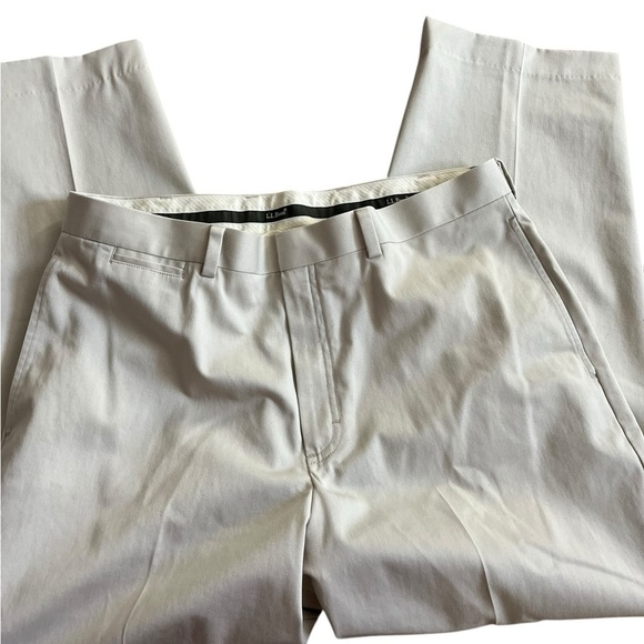 L.L. Bean Men’s Natural Fit Chino Pants 37x29 | 100% Cotton Dress Trousers - Picture 9 of 12